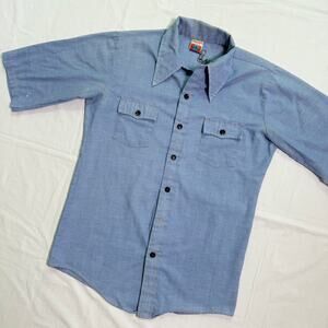 Vintage 70's Chambray Sears Work Shirt - M